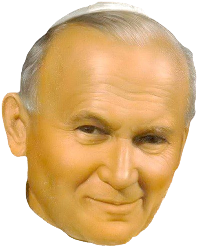 JP2 Congress Logo: Stylized portrait of Saint John Paul II